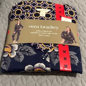 Vera Bradley Navy Floral Pajama Set